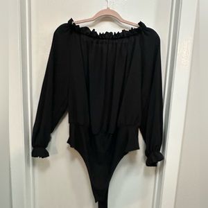 Off shoulder body suit